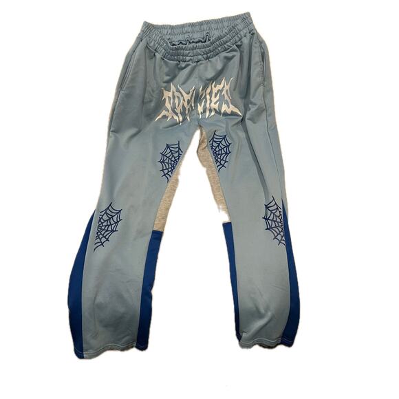 Spycies Light Blue Track Pants Joggers Mens L - Picture 1 of 2